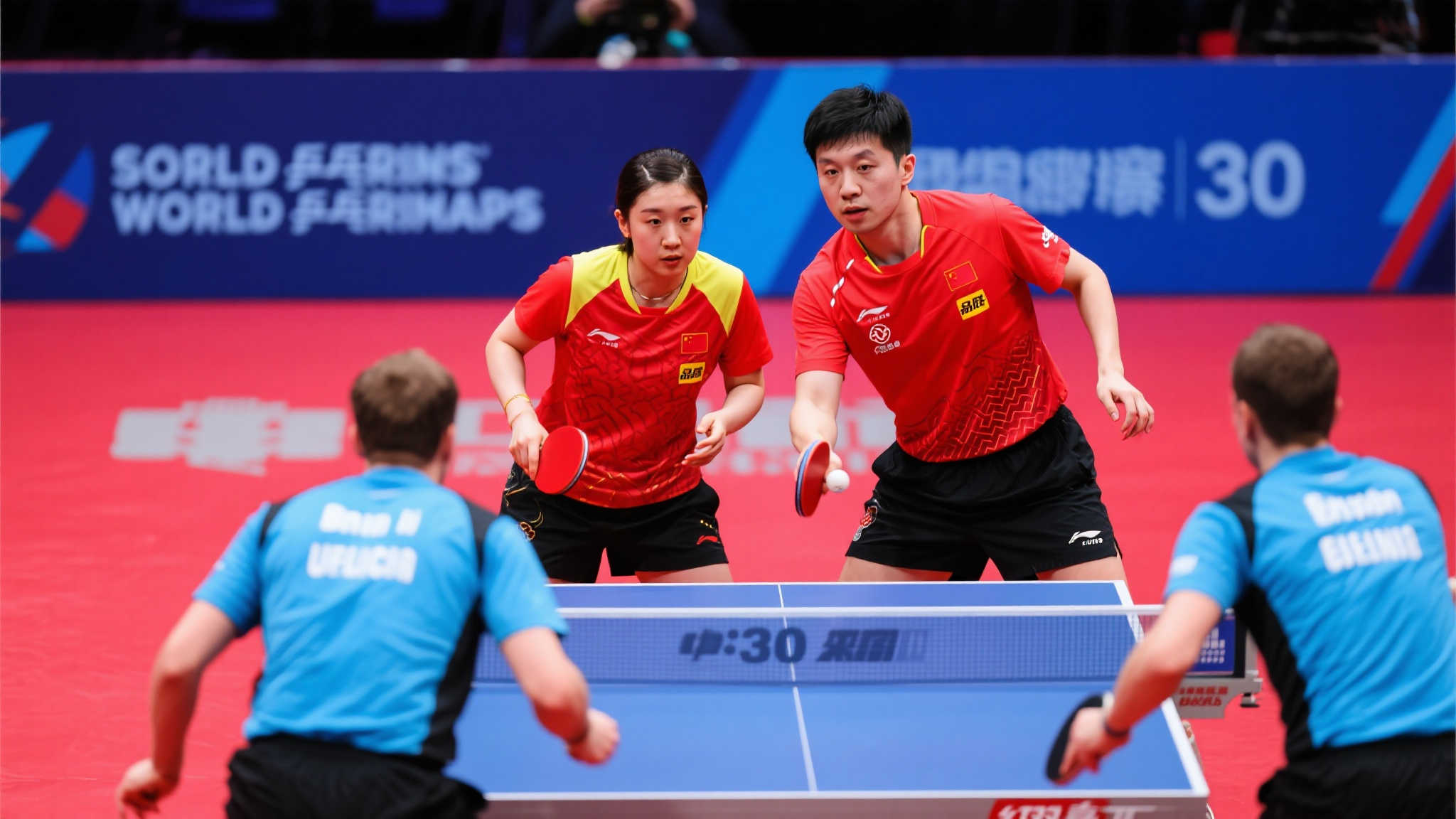 世乒赛：混双16强出炉！国乒连胜两场3-0，日本名将挑战奥运亚军
